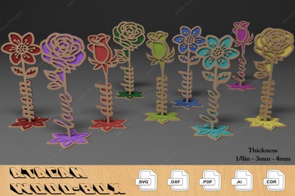 Flores Multicapas Creativo Digital